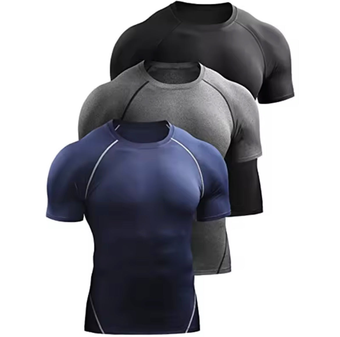 2026 Compression T Shirt Men Summer Sportswear Running T-shirt Elastic Quick Dry Sport Tops Tee Athletic Gym Workout Shirts Men
