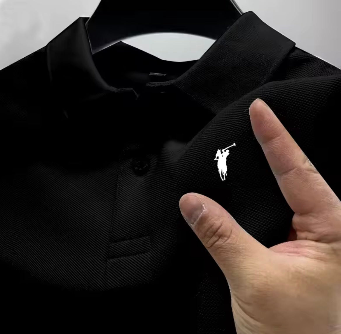High end luxury brand fashion short sleeved high-end printed polo shirt summer new men's lapel T-shirt men's clothing