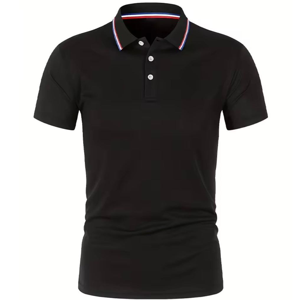 Men's Summer Casual Breathable Comfortable Polo Shirt Men's Solid Color High Quality Short Sleeve T-Shirt